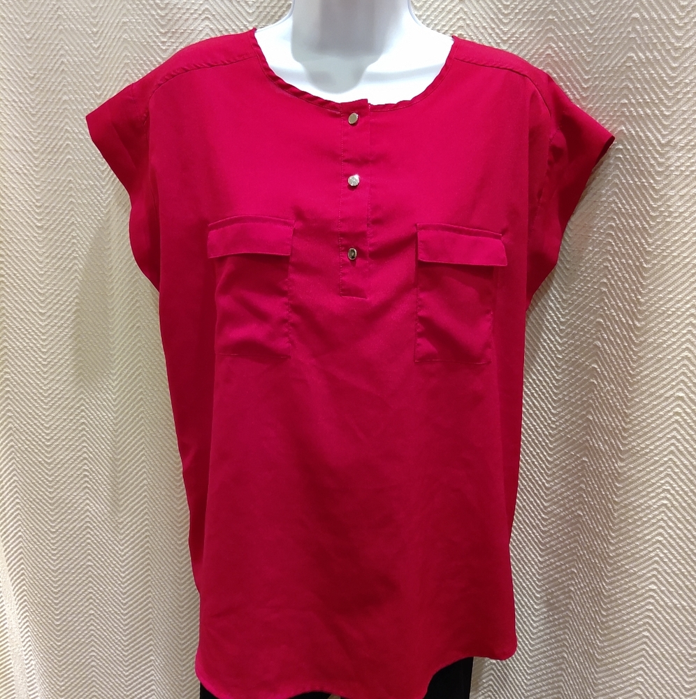 NY&Co pink cap sleeve top